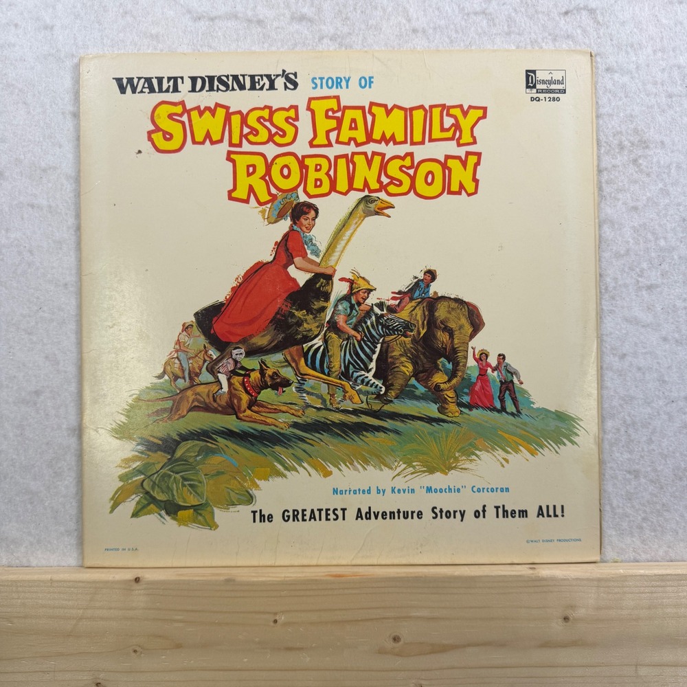 Walt Disney Story of Swiss Family‎ Robinson Vinyl Record Kevin Corcoran LP
